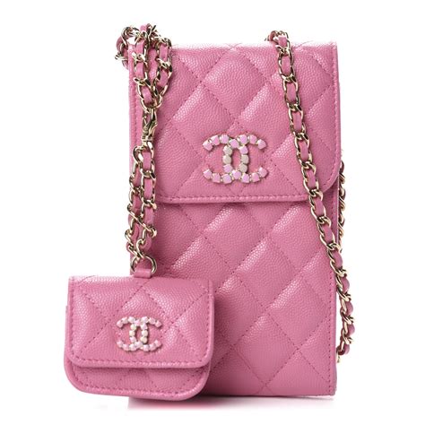 pink chanel phone case with chain|Chanel clutch on chain.